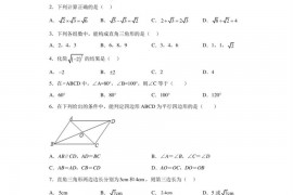 广东省广州市天河区天河中学2022-2023学年八年级下学期期中考试数学试题