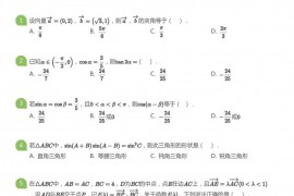 2020~2021学年北京海淀区中国人民大学附属中学高一下学期期中数学试卷（二卷）