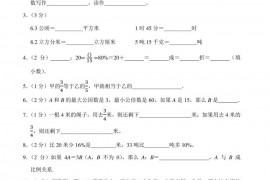 2021年宁夏石嘴山市平罗县小升初数学试卷