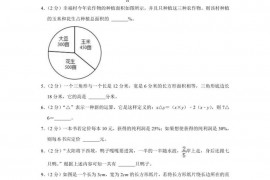 2022年四川省绵阳市涪城区南山中学双语学校小升初数学试卷