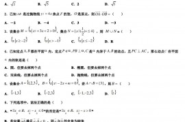 上海交大附中2022-2023学年高三数学第一学期期末调研模拟试题含解析