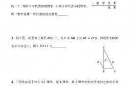 第十九届华杯赛小高年级决赛试题 C和答案