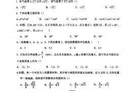 2022-2023学年第二学期5月阶段评估初三数学试卷