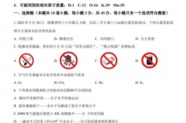 2023年湖南省岳阳市中考化学真题