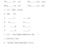 2020年四川自贡小升初语文真题及答案D卷